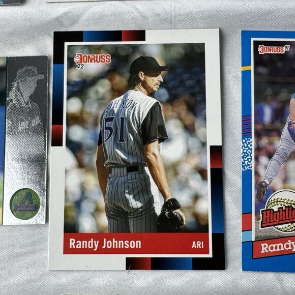 Randy Johnson 12 Card Lot NM Rookies Bunt Diamond Kings Omega Panini - Picture 7 of 13